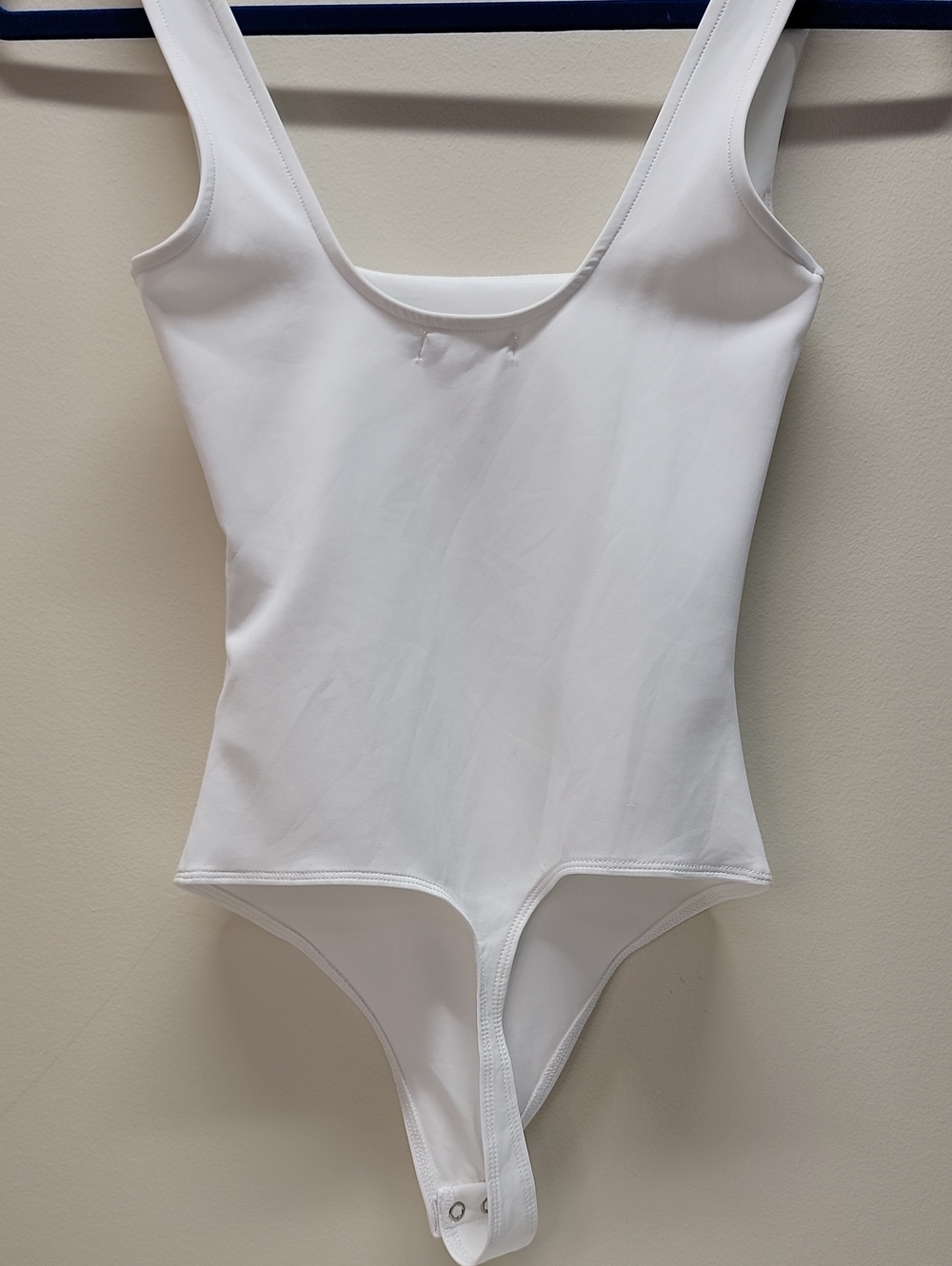 Good American White Square Neck Sleeveless Bodysuit Sz Small - Picture 8 of 12
